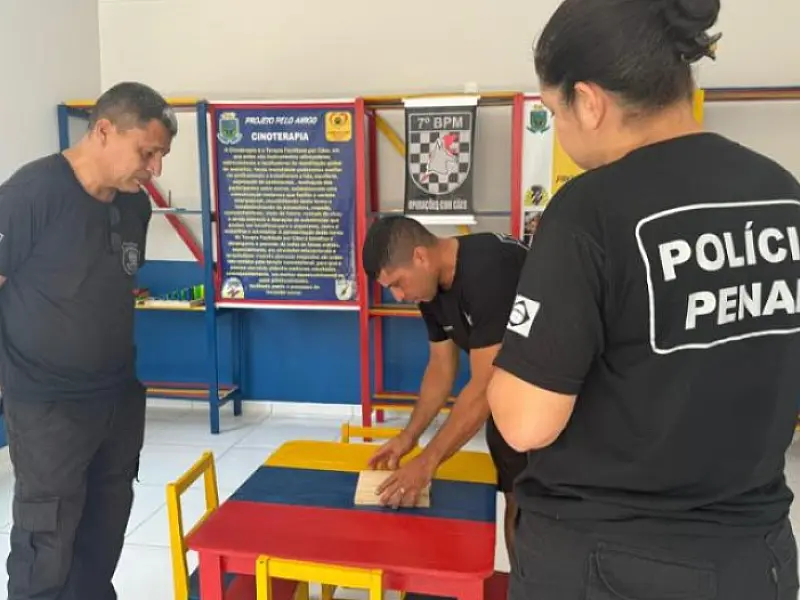 Móveis confeccionados em presídio de Aquidauana são doados a projeto de assistência infantil