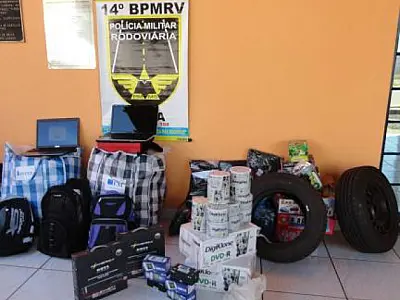 Produtos contrabandeados foram encontrados pela PMR de Três Lagoas