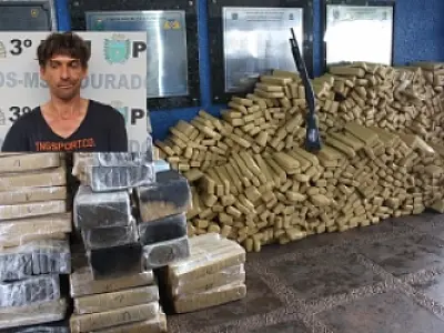 Traficante é preso com 1.568 quilos de maconha