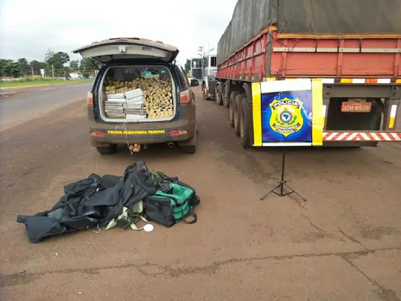 Douradense é preso com cerca de 300 quilos de maconha