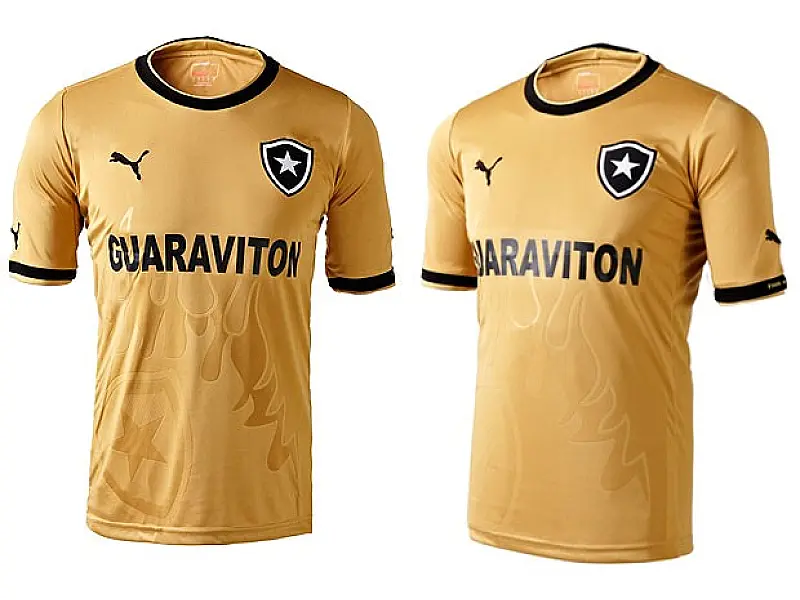 Após camisa rosa, Botafogo aposta em uniforme dourado