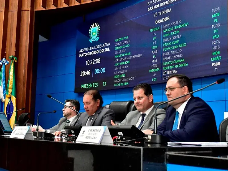 Parlamentares apreciarão sete projetos na sessão ordinária desta quarta-feira