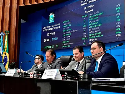 Parlamentares apreciarão sete projetos na sessão ordinária desta quarta-feira