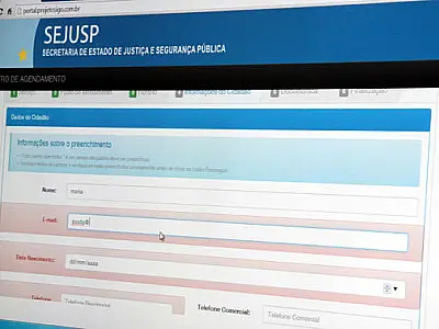 Agendamento on-line com gratuidade para 1ª emissão do RG tem início nesta terça-feira
