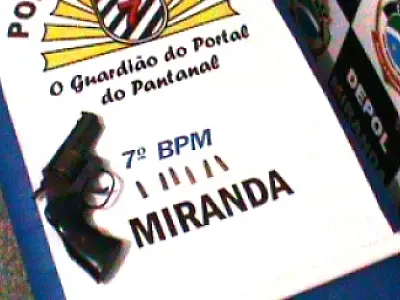 PM de Miranda prende homem em posse de arma de fogo