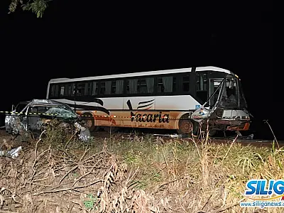 Acidente entre ônibus e carro na MS-376 deixa uma vítima fatal