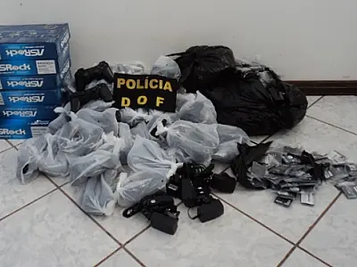 DOF apreende diversos aparelhos eletrônicos contrabandeados