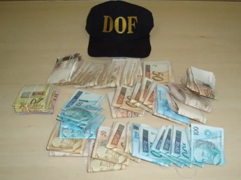 DOF apreende R$ 37,5 mil reais em Corumbá