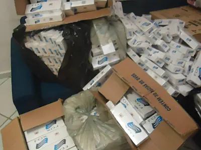Policia apreende 5.800 maços de cigarros clandestinos na Capital