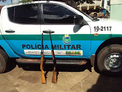 Polícia Ambiental apreende armas às margens do rio Iguatemi