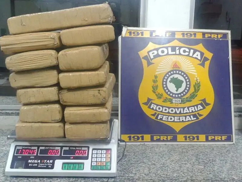Maconha que iria para MT é apreendida pela PRF em Coxim