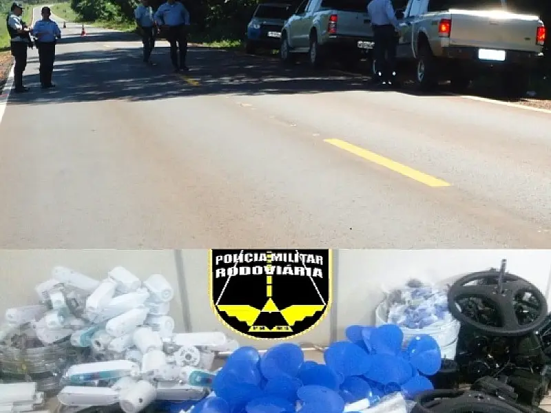 Polícia Militar Rodoviária aplica notificações, apreende documentos e contrabando