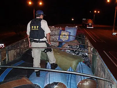 PRF apreende cinco toneladas de roupas contrabandeadas