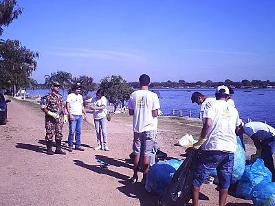 PMA realiza limpeza do rio Paraguai e recolhe 3 toneladas de lixo