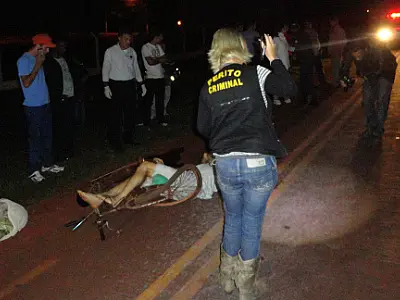 Ciclista tem a cabeça esmagada em acidente na MS-162 em Dourados
