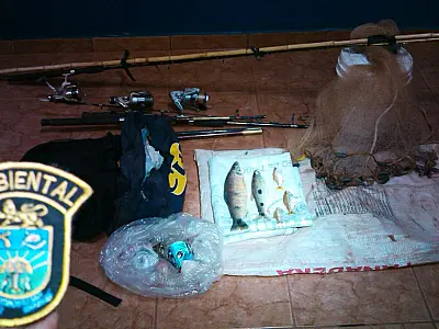 PMA prende três assentados praticando pesca durante a piracema
