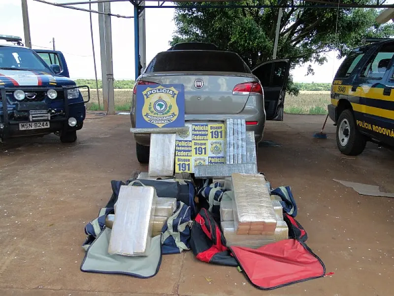 Jardineiro é preso por transportar 220 kg de maconha