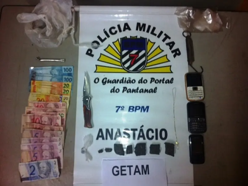 PM de Anastácio prende seis no fim de semana por tráfico