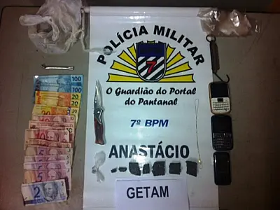 PM de Anastácio prende seis no fim de semana por tráfico