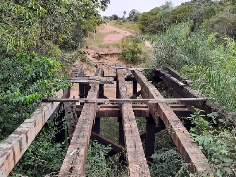 Destruídas pelo tempo, pontes de madeira são substituídas por estruturas de concreto em MS
