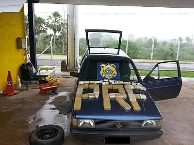 PRF apreende 25,6 kg de pasta base de cocaína em MS