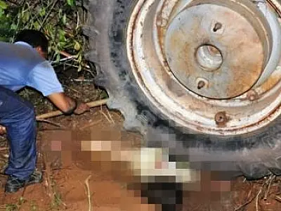 Trabalhador é esmagado por trator em Costa Rica