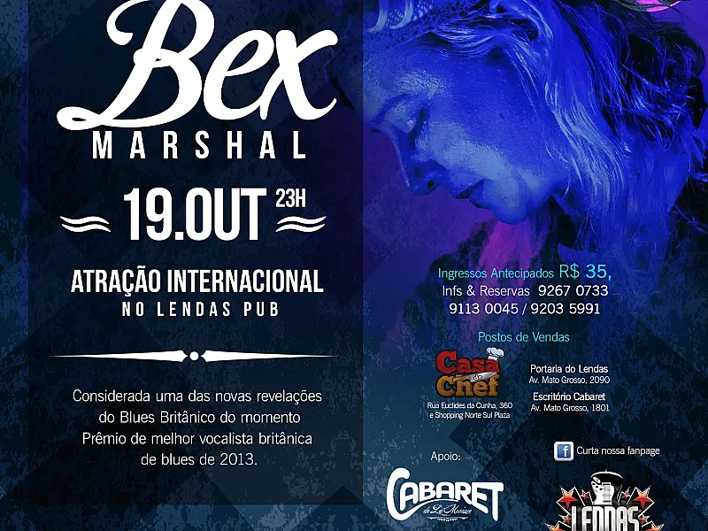 Revelação feminina do blues britânico se apresenta no Lendas