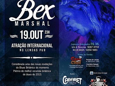 Revelação feminina do blues britânico se apresenta no Lendas