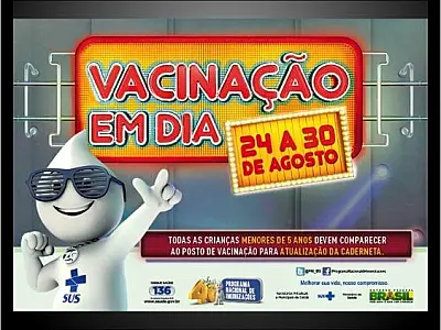 Campanha Nacional de Multivacinação começa dia 24 nas unidades de saúde de MS