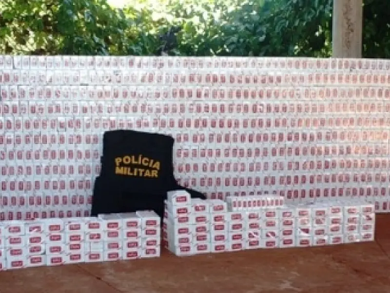 Quase três mil pacotes de cigarros são apreendidos em Ivinhema