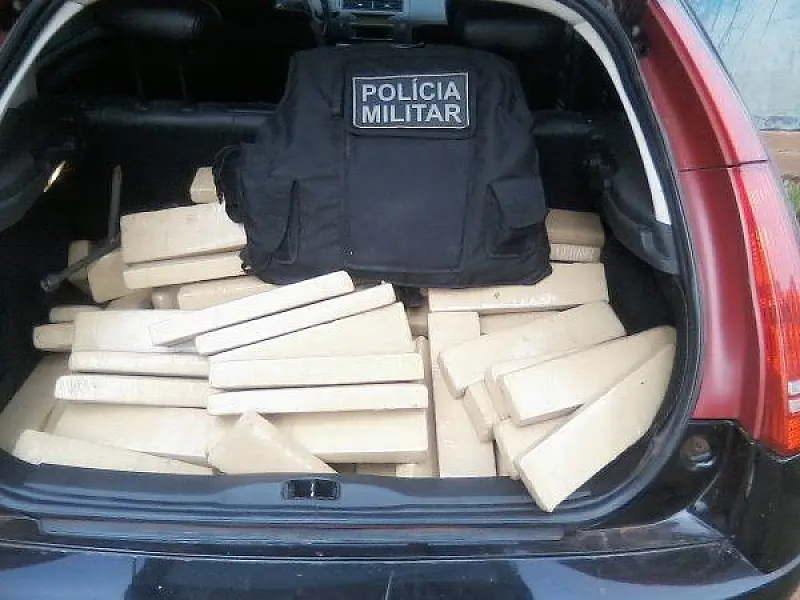 Polícia Militar de Ipezal apreende 120 quilos de maconha
