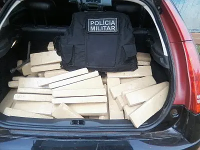 Polícia Militar de Ipezal apreende 120 quilos de maconha