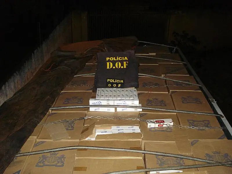 Morador de Dourados é preso com 42,5 mil pacotes de cigarro contrabandeados