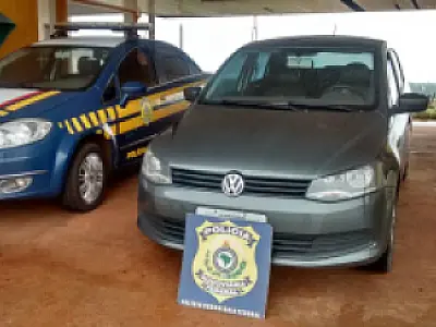 Veículo roubado em MG é recuperado pela PRF