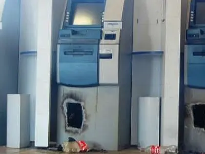 Ladrões arrombam caixa eletrônico de banco em Sidrolândia