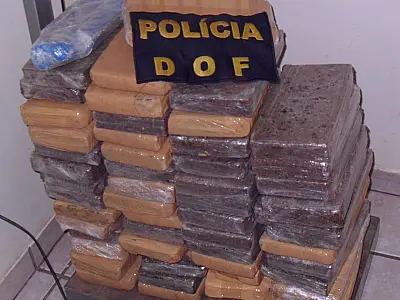 DOF apreende maconha em ônibus e responsável pela droga não é identificado