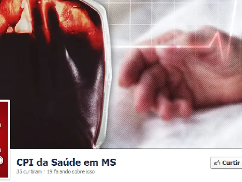 Fan page é criada para dar andamento da CPI da Saúde em MS no Facebook