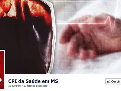 Fan page é criada para dar andamento da CPI da Saúde em MS no Facebook
