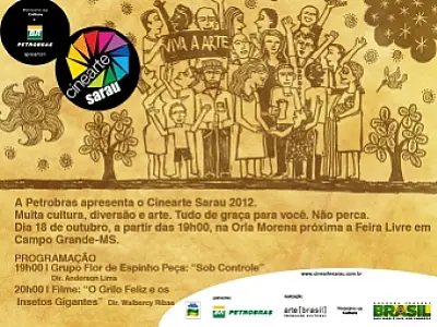 Cinearte Sarau começa nesta quarta-feira