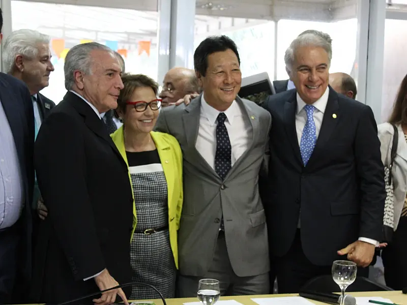 Tereza Cristina discute tema do setor produtivo rural com presidente Michel Temer