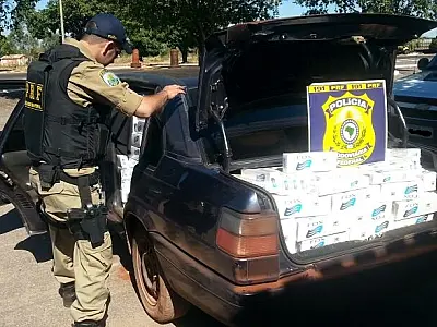 Cigarros e produtos eletrônicos são apreendidos em Coxim