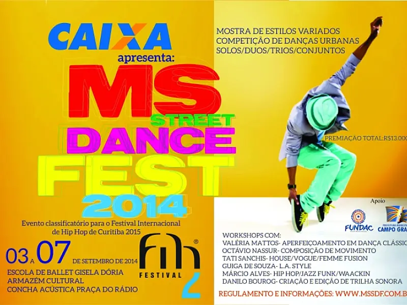 MS Street Dance Fest acontece na Capital nesta quarta e quinta-feira