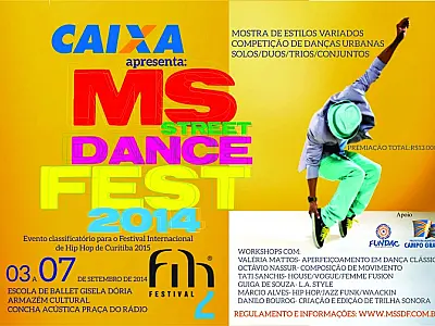 MS Street Dance Fest acontece na Capital nesta quarta e quinta-feira