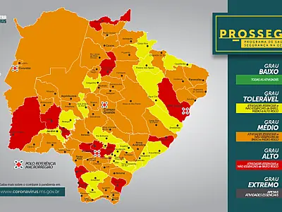 Prosseguir: Treze municípios pioraram seu grau de risco