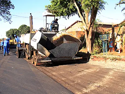 Obras de pavimentação e drenagem avançam no Jd Aero Rancho