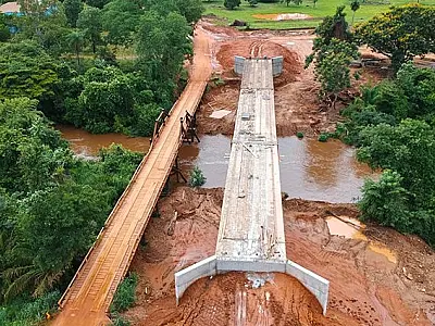 Governo vai investir R$ 4,86 milhões para construir ponte de concreto sobre o Rio Iguatemi