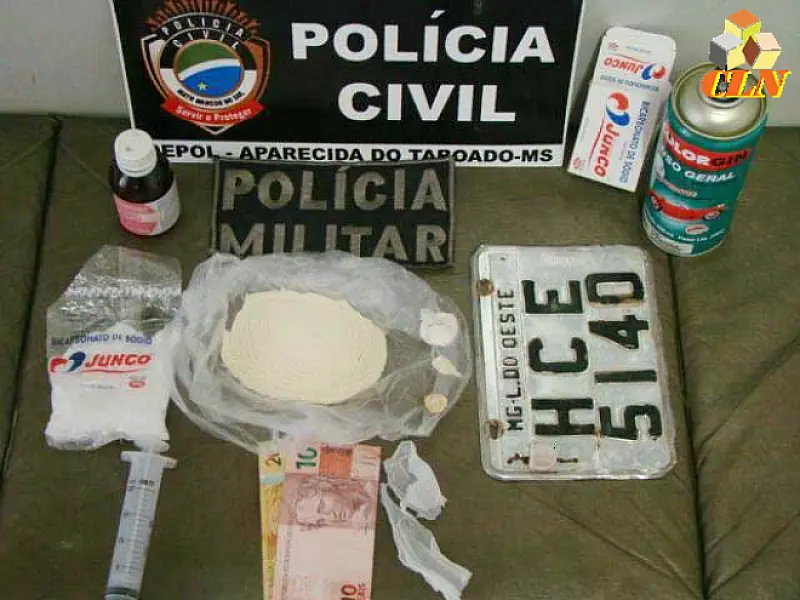 Rapaz é preso por tráfico de drogas em Aparecida do Taboado