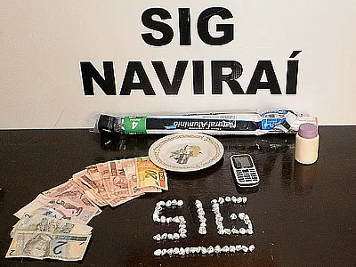 Acusado de tráfico de drogas é preso em Naviraí