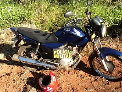 PM recupera motocicleta e apreende adolescente em Bataguassu