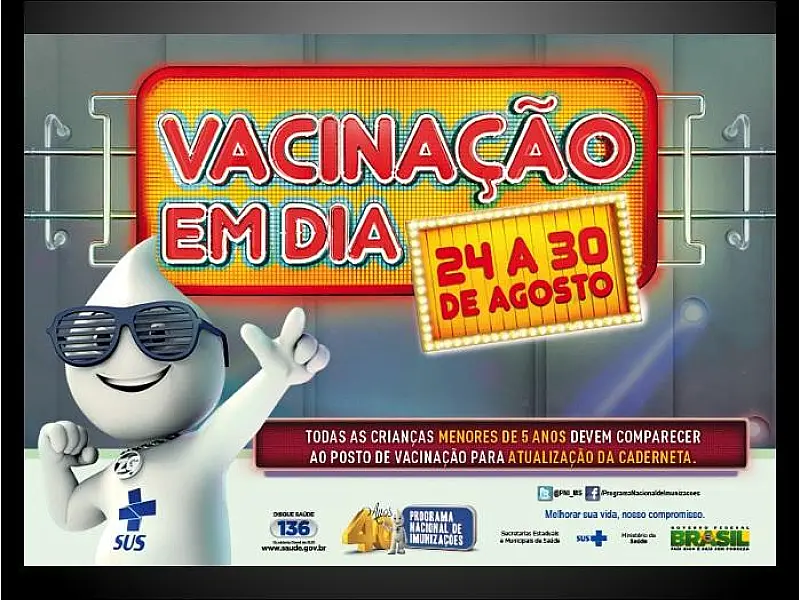 Campanha Nacional de Multivacinação começa no dia 24 em MS